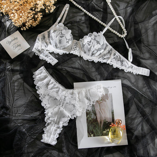White Orchid Bridal High Waisted Lingerie Set