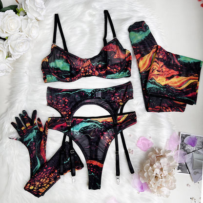 Cosmic See-Through Lingerie Set