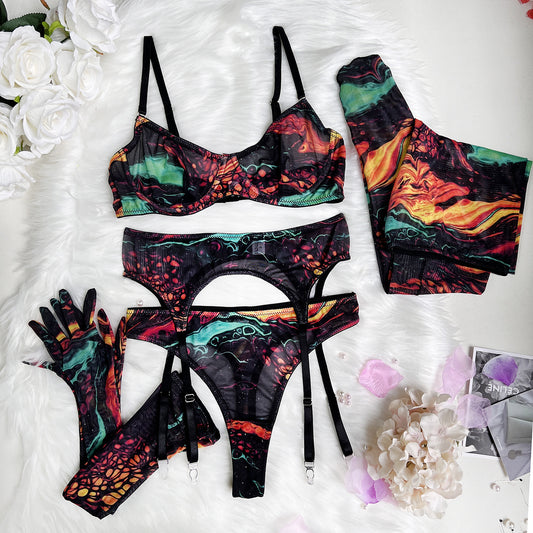 Cosmic See-Through Lingerie Set