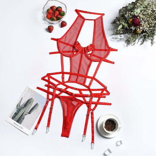 "The Secret Agent" Lingerie Set - Black or Red