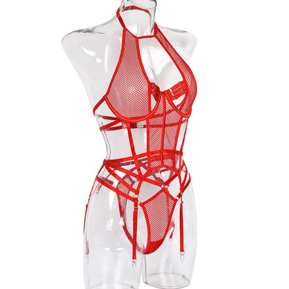 "The Secret Agent" Lingerie Set - Black or Red