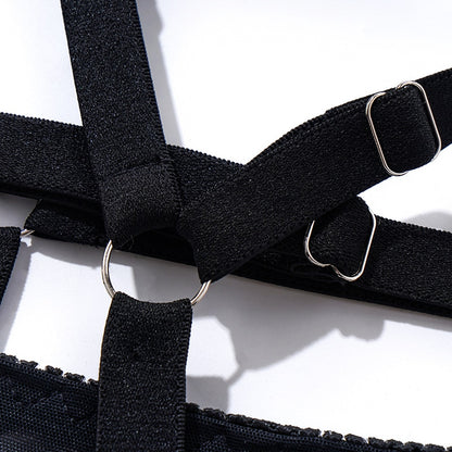 Classic Black Lingerie Set With Straps