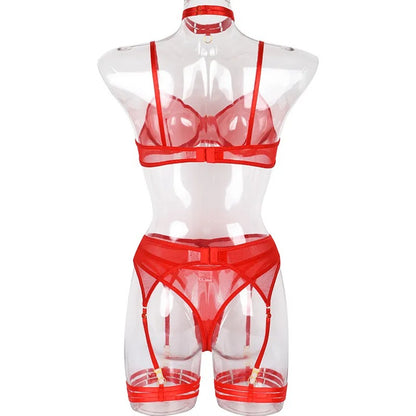 Simply Sexy Lingerie Set - Hot Pink or Santa Red