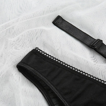 Classic Black Lingerie Set With Straps