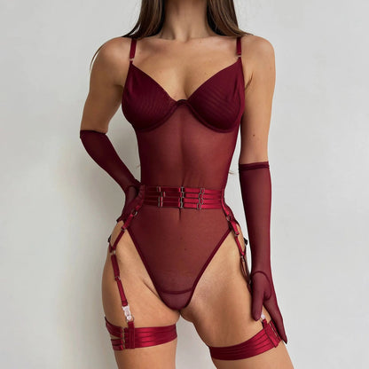 Delilah Bodysuit - Wine Red or Forest Green