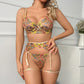 Boho Embroidered Lingerie Set - Khaki