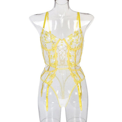 Floral Embroidery Bodysuit