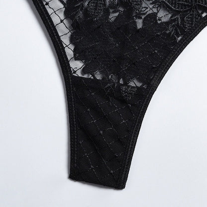 Black Racerback Lingerie Set