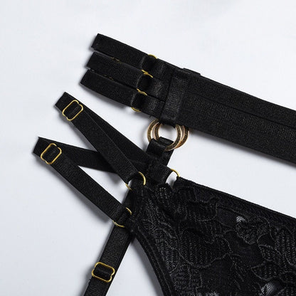 Black Racerback Lingerie Set