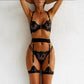 Black Racerback Lingerie Set