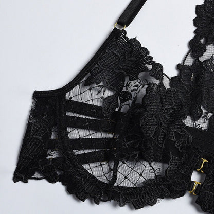 Black Racerback Lingerie Set